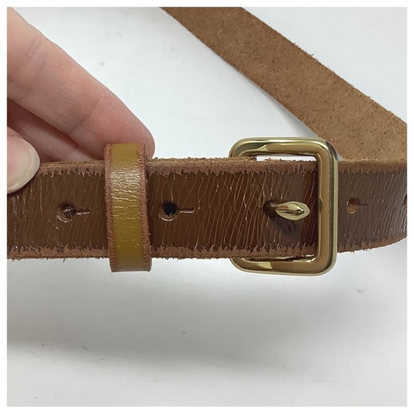 J. Crew Brown Leather Belt Size Small Genuine Leather - Picture 2 of 8